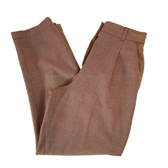 Aritzia Pants - Aritzia Little Moon Women’s Rust Plaid Pants High Rise Pockets, Size 2